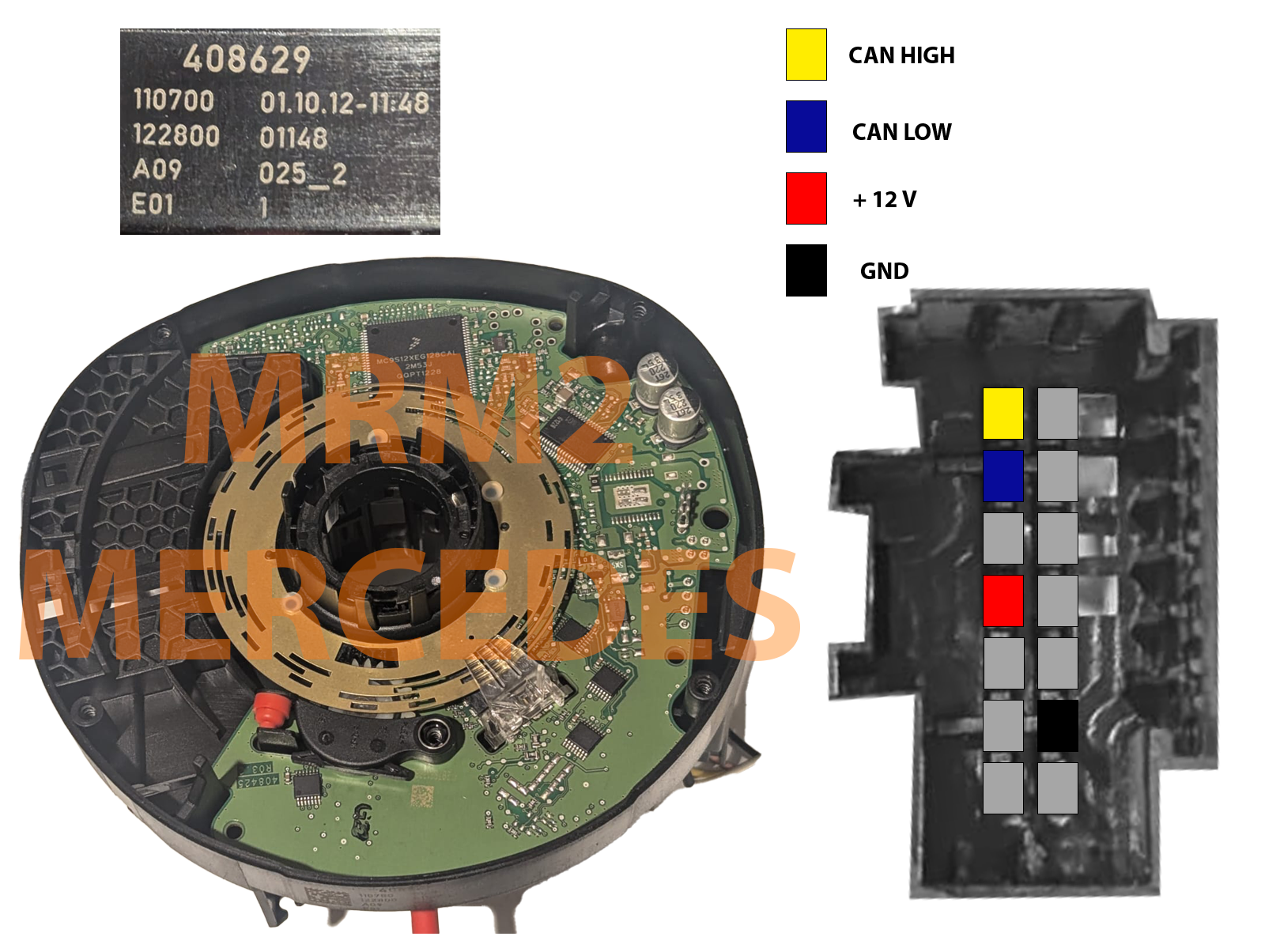 Pinout Steering Angle/Sleeve Mercedes A-Class W176